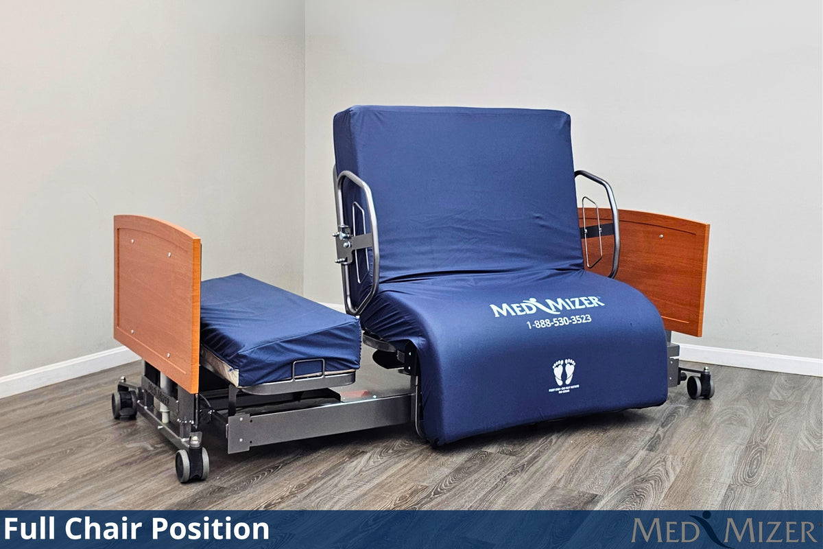 ActiveCare bed in full chair position for a safe exit