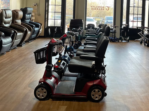 Scooters, power chairs and lift chairs in the Mobility Georgia showroom in Smyrna